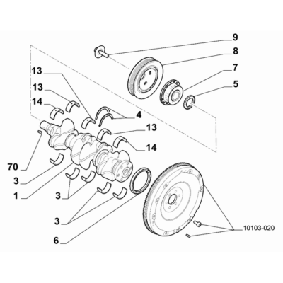 FIAT Doblo 2023-Present Crankshaft And Flywheel Big End Shells