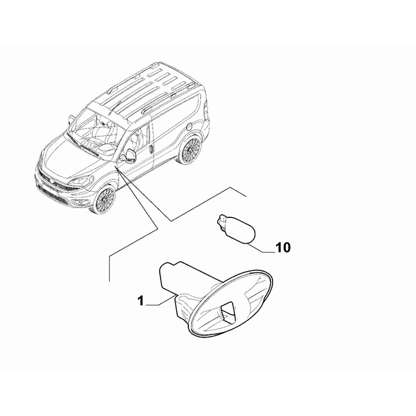 FIAT Doblo 2023-Present Signalling Devices Bulb