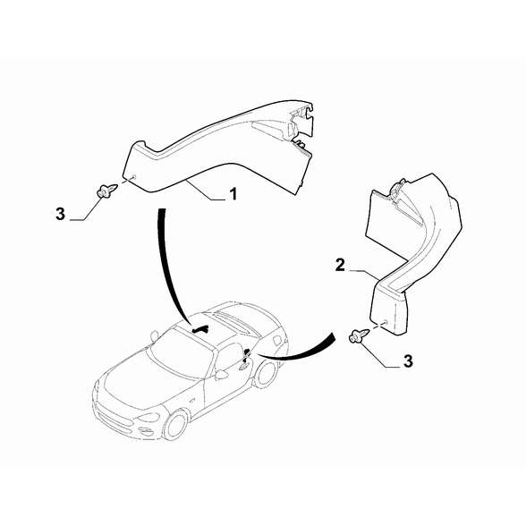 FIAT 124 Spider 2017-2020 Interior Trim Pin