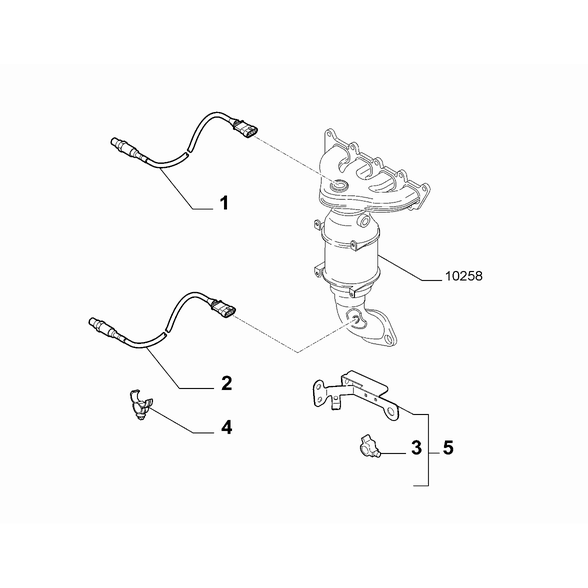 FIAT Abarth Punto Evo 2010-2013 Exhaust Piping Clip