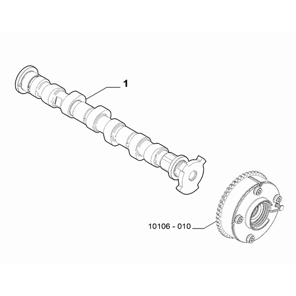 FIAT 500 2016-Present Distribution Camshaft