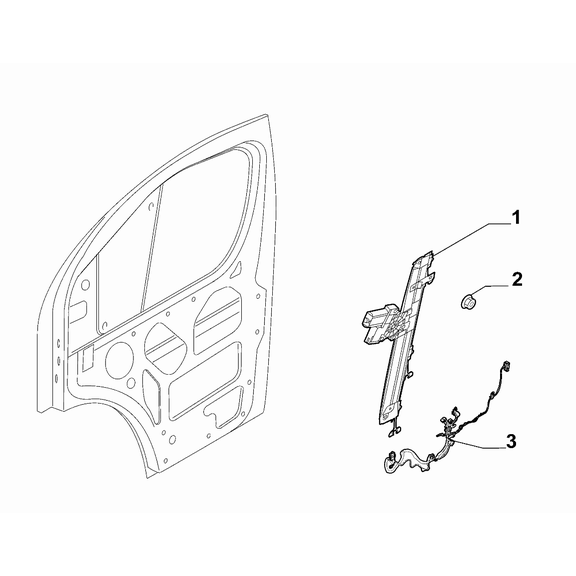 FIAT Ducato 2006-2020 Side Front Doors Nut