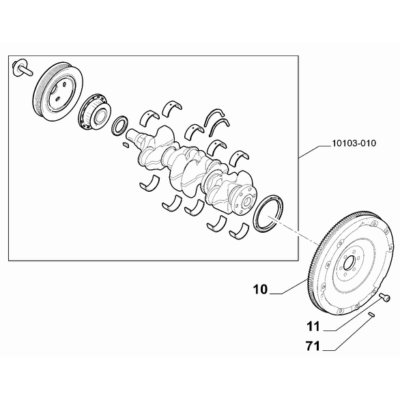 FIAT Doblo 2023-Present Crankshaft And Flywheel Screw