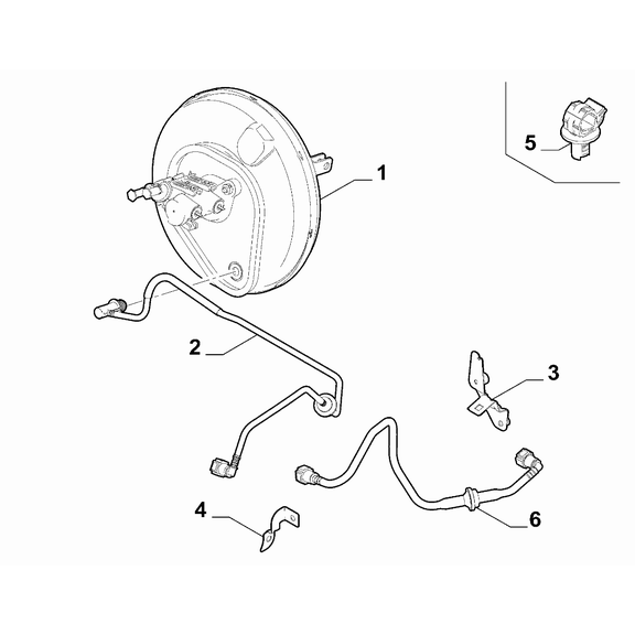 FIAT Fiorino 2022-Present Hydraulic Brake System Hose