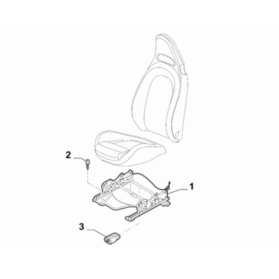 FIAT Abarth 595 2012-Present Front Seat Rails Framing