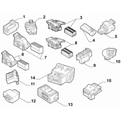 FIAT Abarth 500e 2023-Present Cable Assembly Connectors Connector Kit