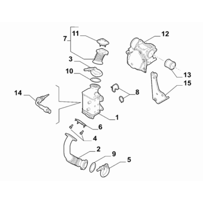 FIAT Fiorino 2007-2021 Exhaust Gas Control Device Seal Gasket