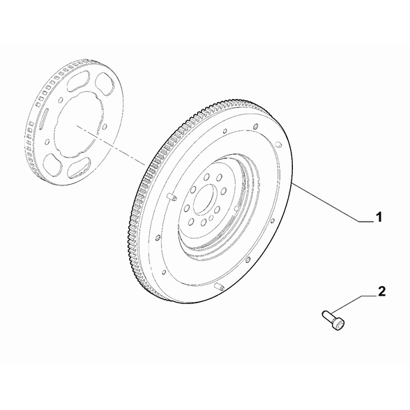 FIAT 500 2016-Present Crankshaft And Flywheel Flywheel