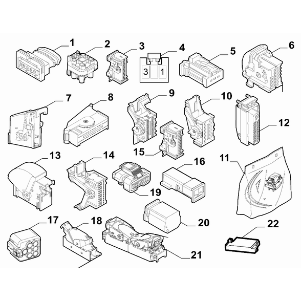 FIAT Doblo 2011-2022 Cable Assembly Connectors Connector Kit