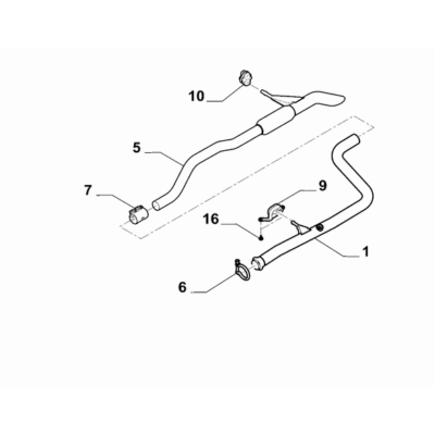 FIAT Doblo 2023-Present Exhaust Piping Sleeve