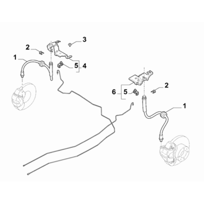 FIAT 500X 2016-Present Hydraulic Brake System Screw And Washerassy