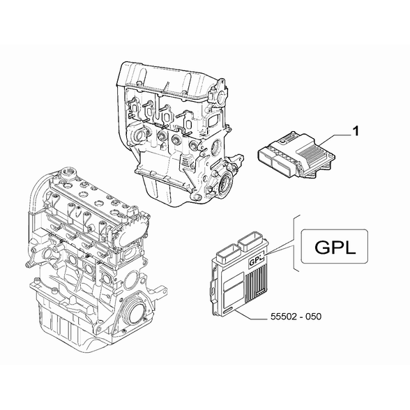 FIAT 500 2007-2016 Fuel Injection System Injection Ctrlunits
