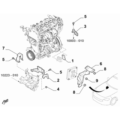 FIAT 124 Spider 2017-2020 Fuel Injection System Seal Gasket