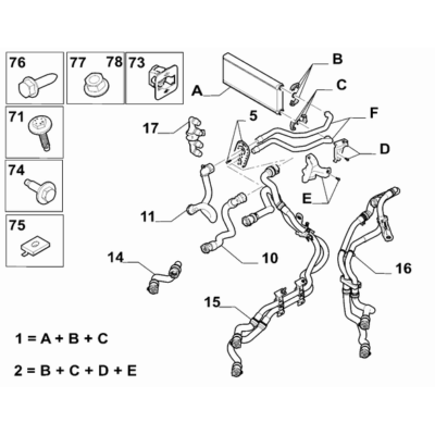 FIAT Doblo 2023-Present Ventilation And Heating Hose