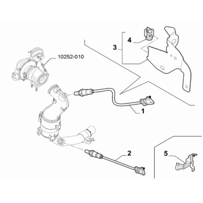 FIAT Fiorino 2007-2021 Exhaust Piping Bracket
