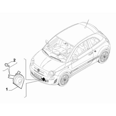 FIAT Abarth 695 2012-Present Signalling Devices Screw