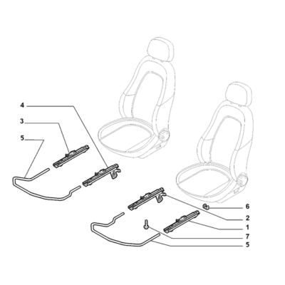FIAT Fiorino 2022-Present Front Seat Rails Screw
