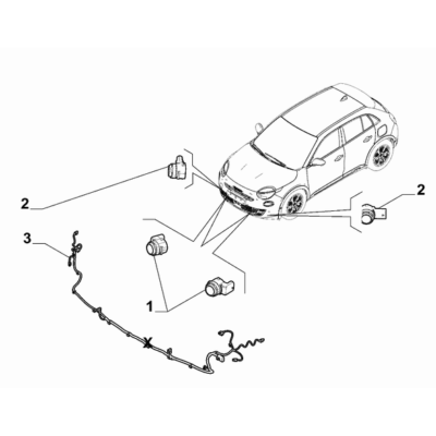 FIAT 600 2023-Present Signalling Devices Cable Harness
