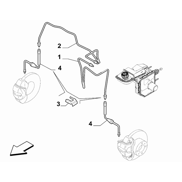FIAT 500e 2013-Present Hydraulic Brake System Clip