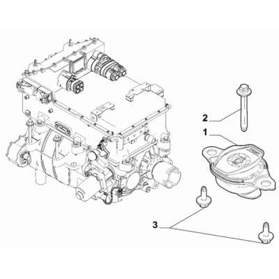 FIAT Abarth 500e 2023-Present Power Plant Suspensions Screw
