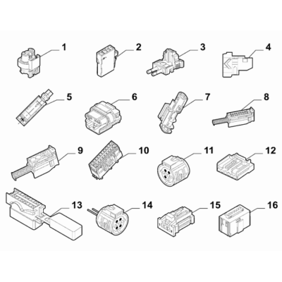 FIAT Abarth 595 2012-Present Cable Assembly Connectors Connector Kit