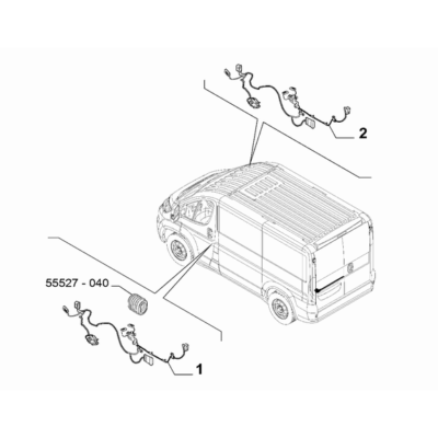 FIAT Ducato 2021-Present Additional Cables Assemblage Cable Harness