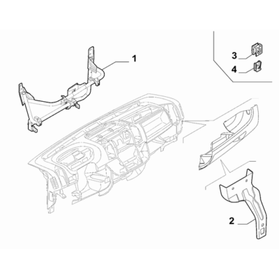 FIAT Ducato 2006-2020 Instrument Panel Support