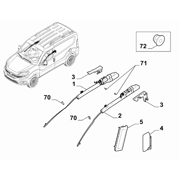 FIAT Doblo 2023-Present Air-Bag Devices Nut