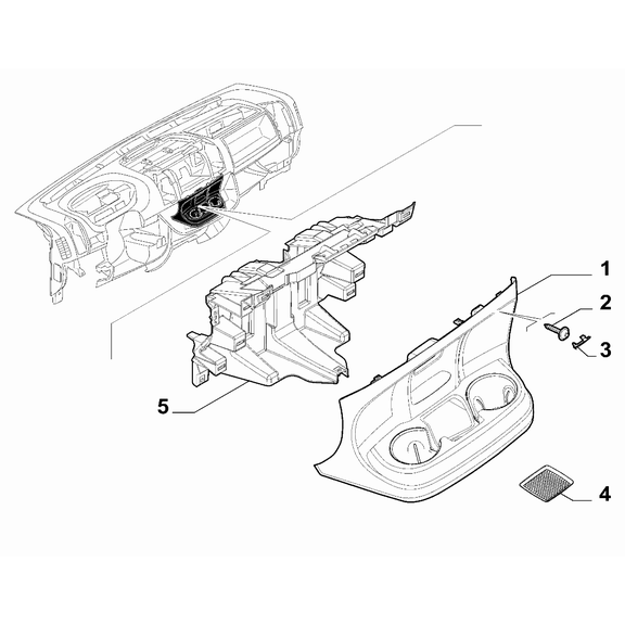 FIAT Ducato 2006-2020 Instrument Panel Screw