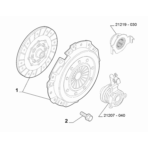 FIAT Fiorino 2007-2021 Clutch Group Screw And Washerassy