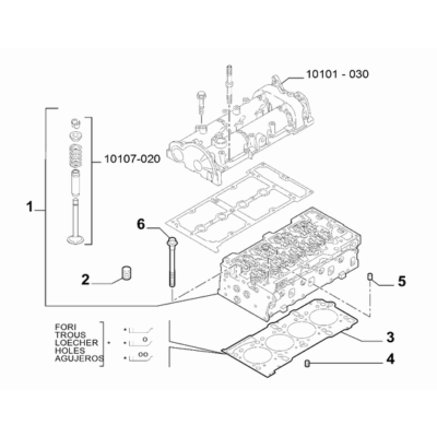 FIAT Fiorino 2022-Present Crankcase And Cylinder Head Dowel