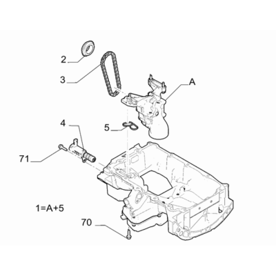 FIAT 600 2023-Present Lubrication System Chain