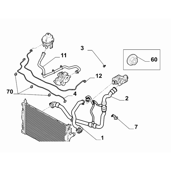 FIAT Doblo 2023-Present Radiator And Leads Clip