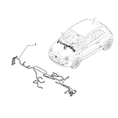 FIAT 500 2016-Present Cable Set (Centre) Cable Harness