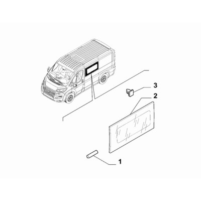 FIAT Ducato 2021-Present Rear Side Window Pad