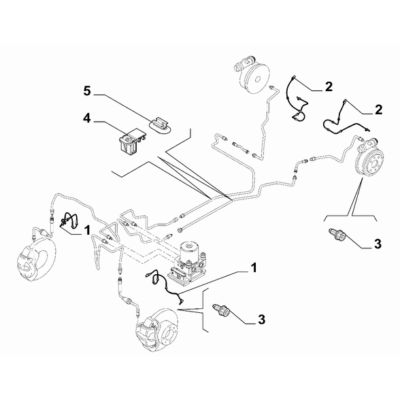 FIAT Abarth 500e 2023-Present Hydraulic Brake System Screw