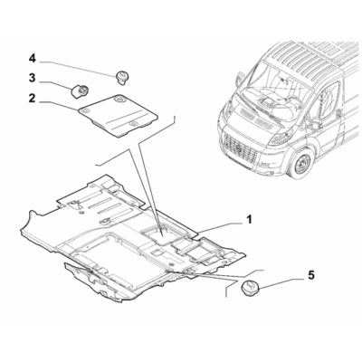 FIAT Ducato 2021-Present Passenger Side Mat Button