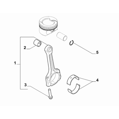 FIAT 500 2016-Present Connecting Rods And Pistons Big End Shells