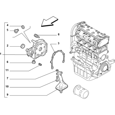 FIAT Abarth 695 2012-Present Lubrication System Screw And Washerassy