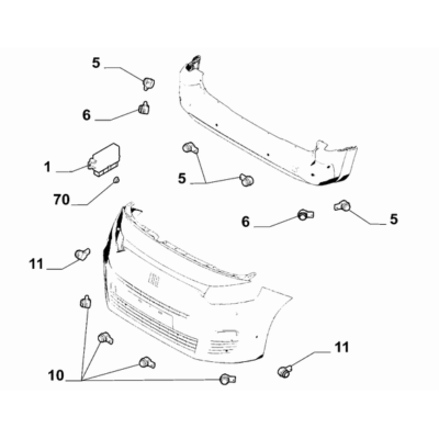 FIAT Doblo 2023-Present Signalling Devices Nut
