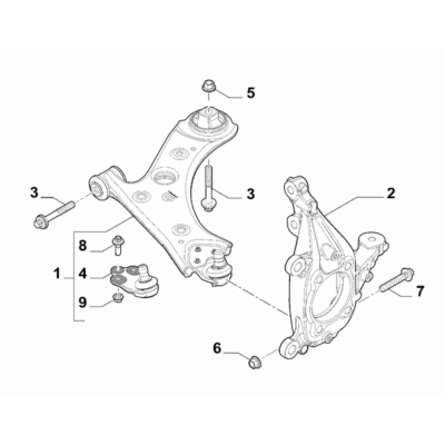 FIAT 500X 2016-Present Front Suspension Swinging Arm