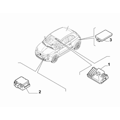 FIAT 500e 2013-Present Signalling Devices Electronic Control Unit