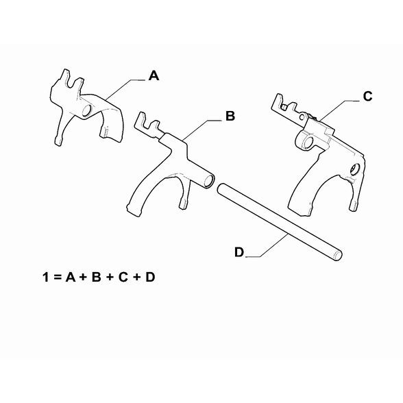 FIAT Doblo 2023-Present Transmission Inner Controls Kit