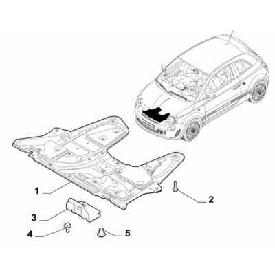 FIAT Abarth 695 2012-Present Frame Guards Screw