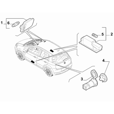 FIAT Grande Punto 2005-2009 Inner Lighting Bulb