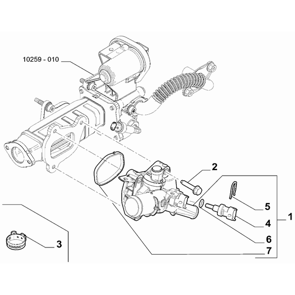 FIAT 500 2016-Present Water Pump And Lines Clip