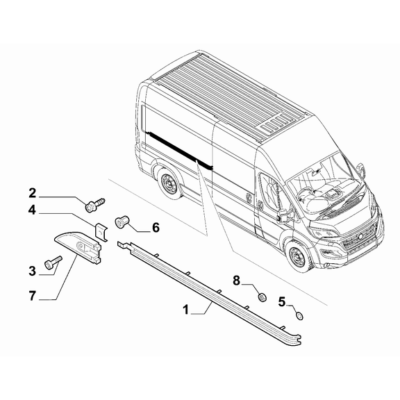 FIAT Ducato 2021-Present Sliding Doors Screw