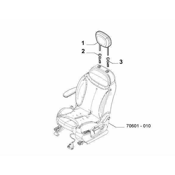 FIAT 500L 2012-2022 Front Seat Lining Bush