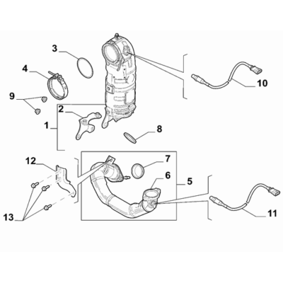 FIAT 124 Spider 2017-2020 Exhaust Piping Bracket