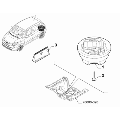 FIAT 500L 2012-2022 Tools Tool Bag